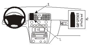 Volvo S40/V40 01-03, Sentrert