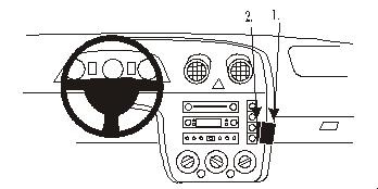 ProClip Monteringsbøyle Ford Fiesta 03-05, Vinklet