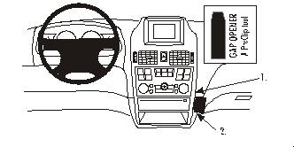 ProClip Monteringsbøyle Nissan Almera 03-07, Vinklet