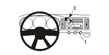 ProClip Monteringsbøyle Chevrolet SSR 03-06, Sentrert
