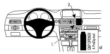BMW 316-330/E90/E91/E92/E93 05-12, Vinklet, Trepanel, OEM Nav.