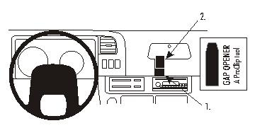 ProClip Monteringsbøyle Chevrolet W-Serie 99-07, Sentrert