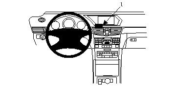 Brodit ProClip, Mercedes Benz E-Class, Sedan/Stationwagon 09-13