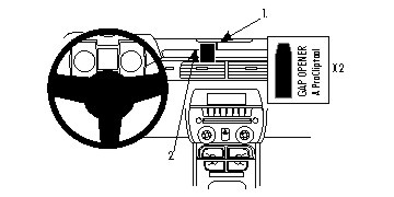ProClip Monteringsbøyle Chevrolet Camaro 10-15, Sentrert