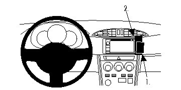 ProClip Monteringsbøyle Subaru BRZ 12-15, Vinklet, Høy
