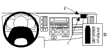 ProClip Monteringsbøyle Chevrolet W-Serie 08-15