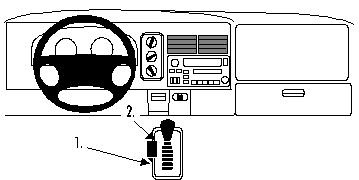 ProClip Monteringsbøyle Dodge Ram Pick Up 1500, 2500/3500 98-01