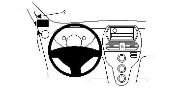 ProClip Monteringsbøyle Mitsubishi i-MiEV/Citroen C-Zero 10-15