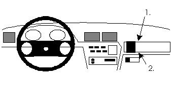 ProClip Monteringsbøyle Opel Calibra 91-97