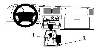 ProClip Monteringsbøyle Toyota HiLux 98-05