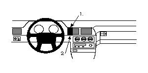 ProClip Monteringsbøyle Volvo S90/V90 97-98, Volvo 760 88-90, Volvo 960 91-97