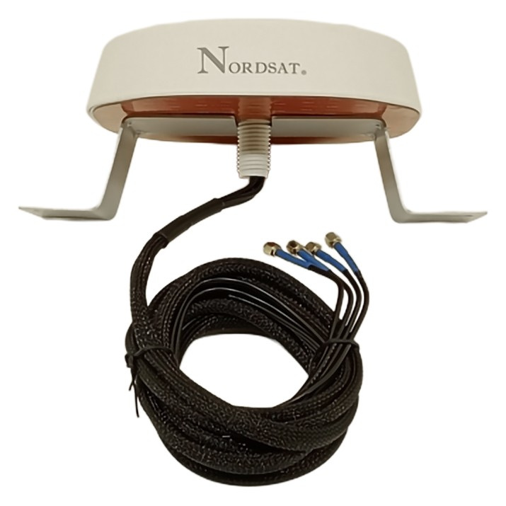 Nordsat 2G/3G/4G/5G omniantenne, rundstrålende 4x4 MIMO-antenne
