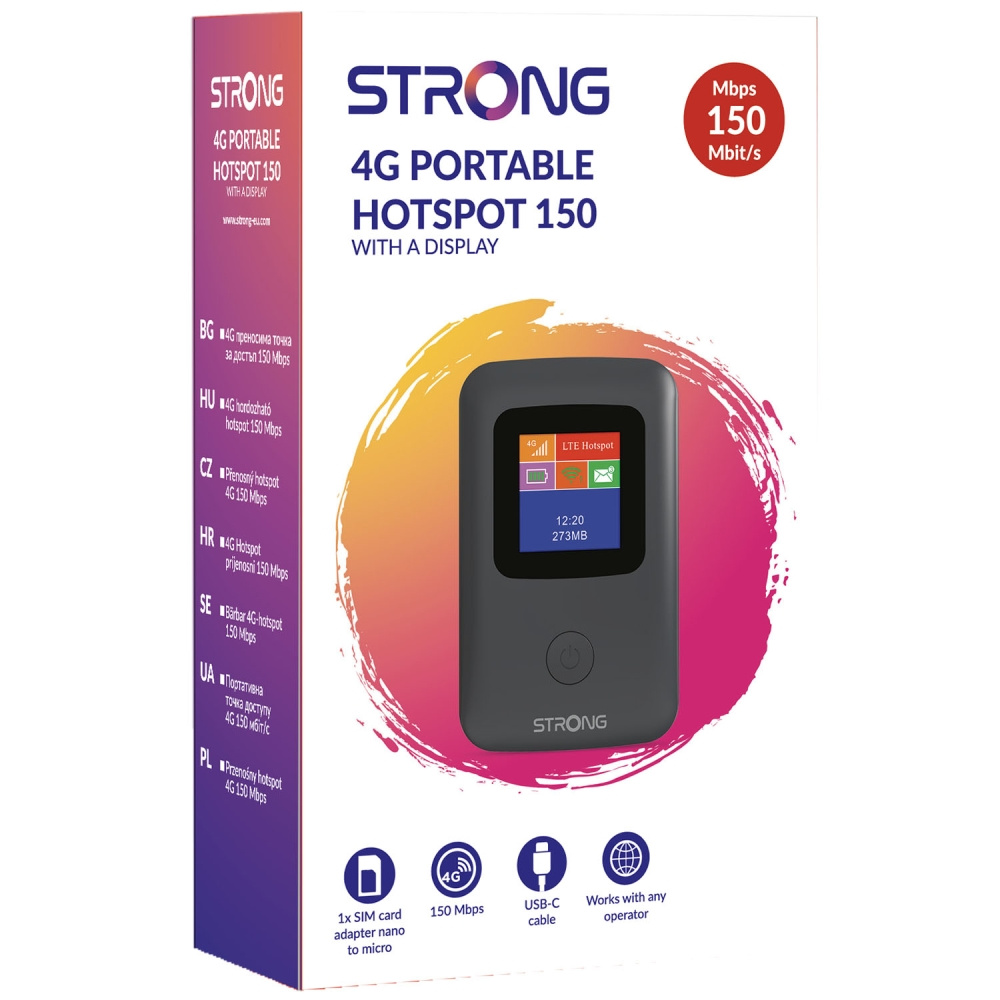 Strong 4GMIFI150CD, 4G-hotspot med display