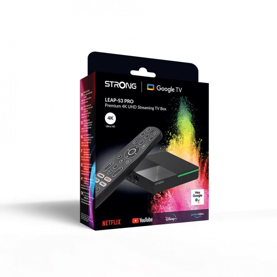 Strong LEAP-S3 PRO, mediespiller med Google TV