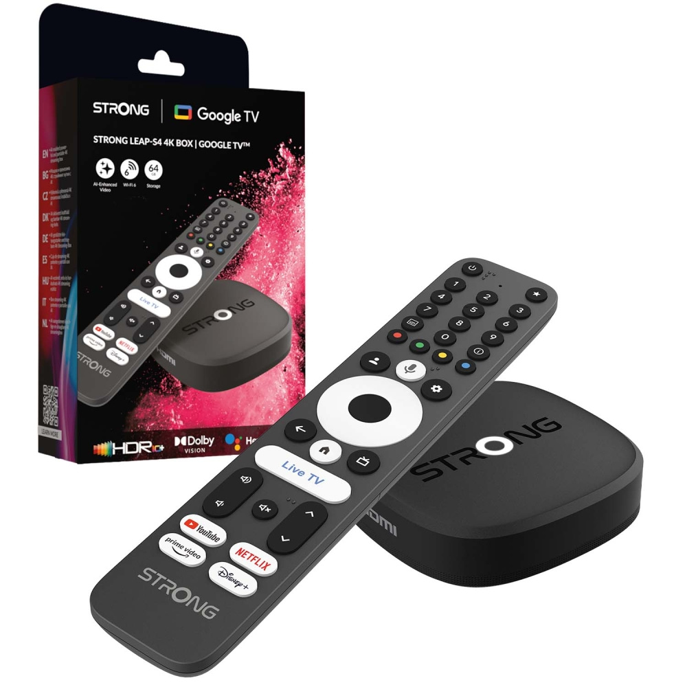 Strong LEAP-S4, 4K-strømmeboks med Google TV