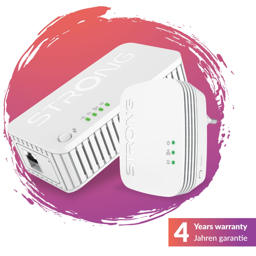 Strong POWERLWF1000DUOMINI, Powerline Wi-Fi 1000 Kit Mini