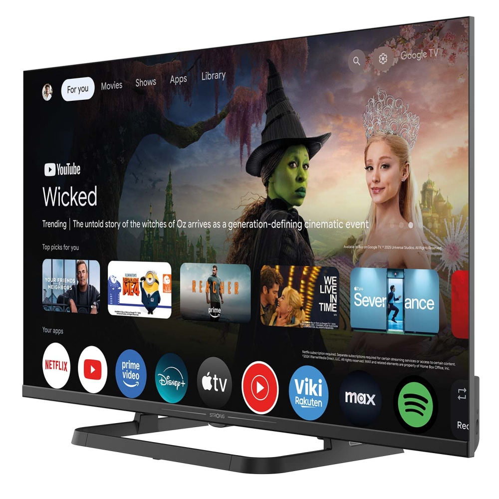 Strong SRT32HI4723C, 32-tommers HD-TV med Google TV og 12 V