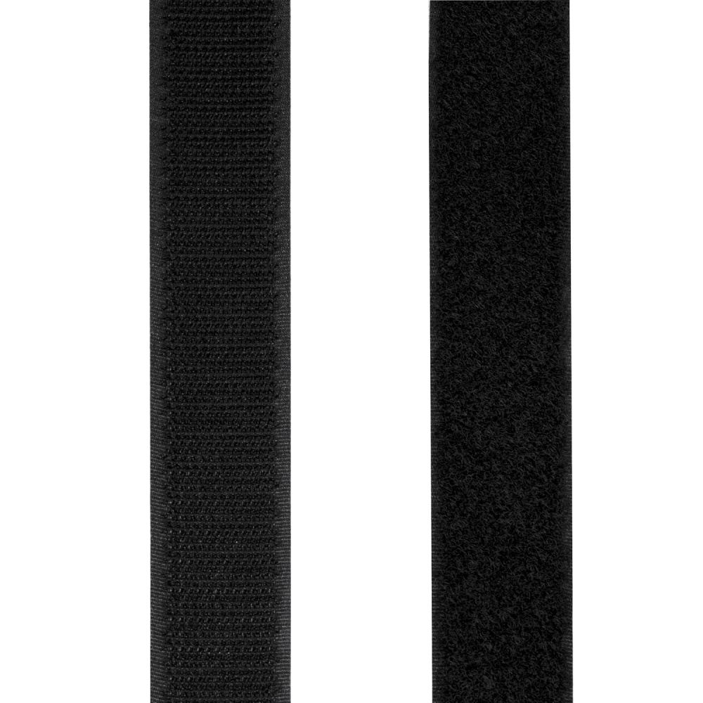 LogiLink Selvklebende borrelås 25 mm x 5 m, svart