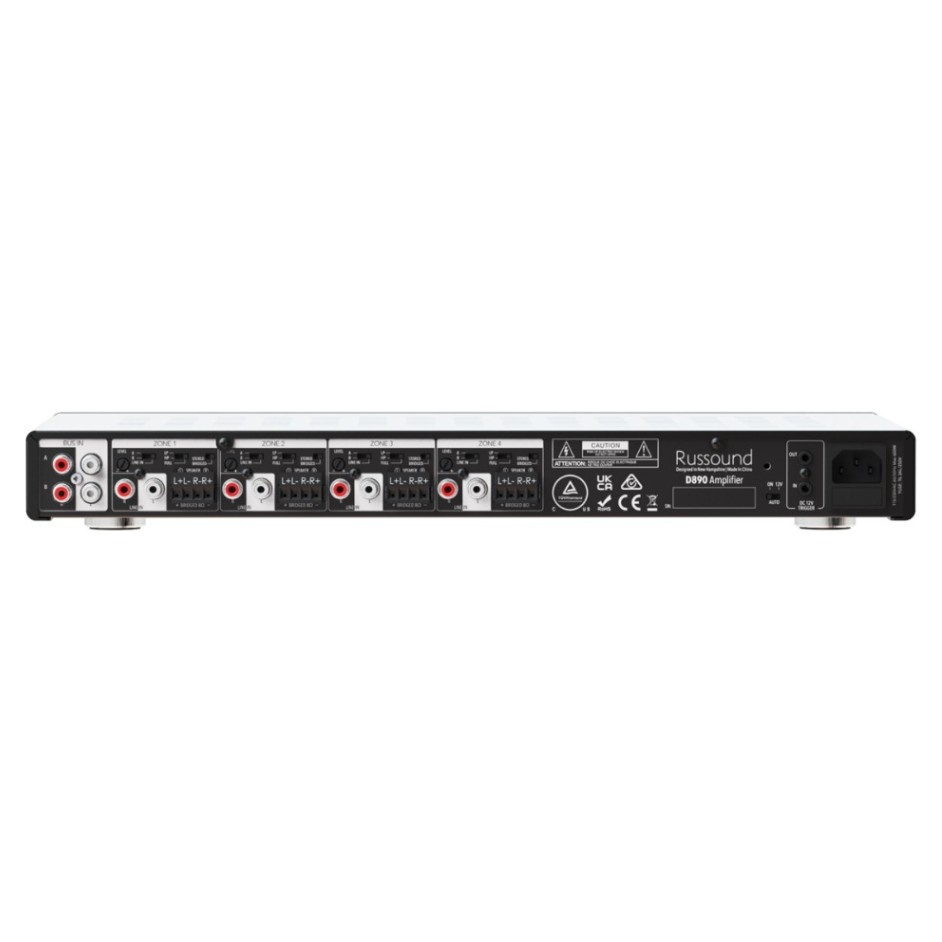 Russound D890, multiromforsterker med 8 kanaler