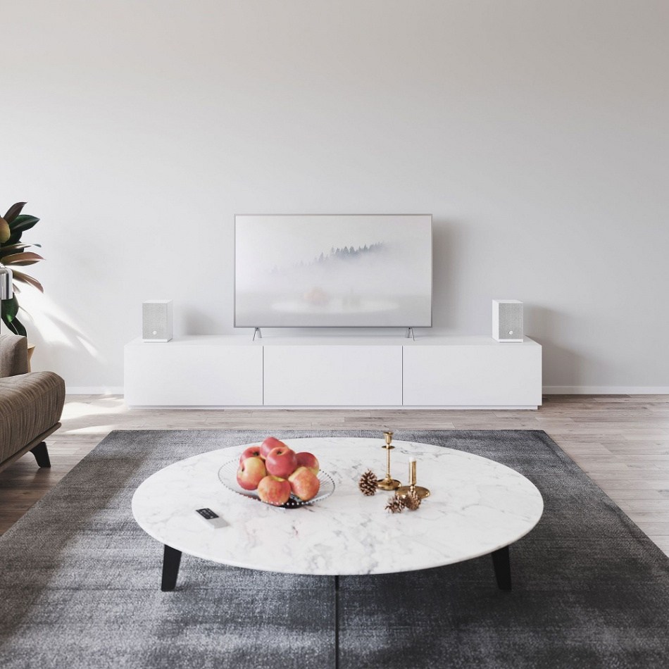 Audio Pro A28 stativhögtalare med wifi, vitt par