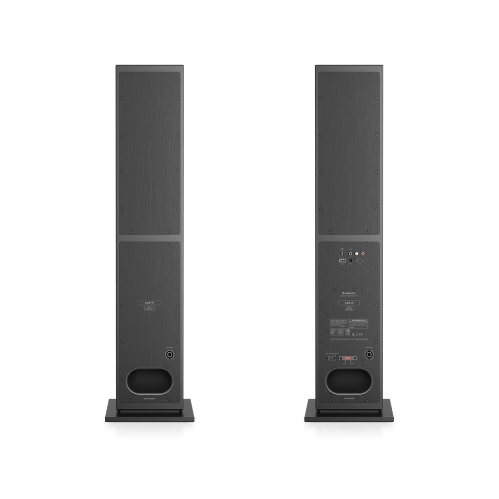 Audio Pro A48 W aktive høyttalere med HDMI, svart par