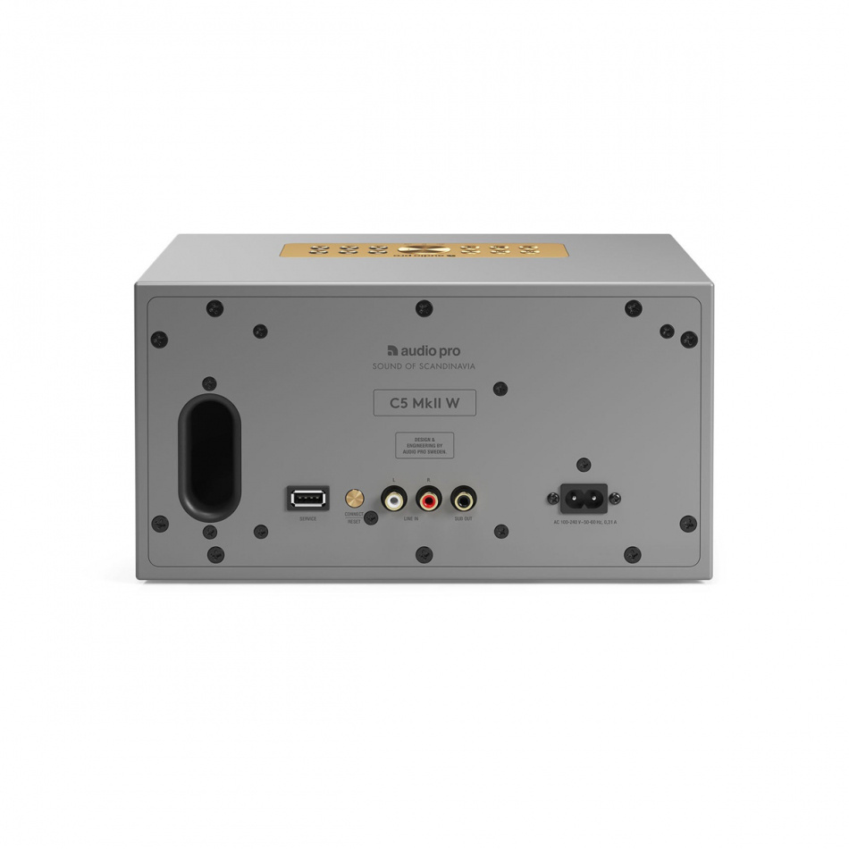 Audio Pro C5 MKII W, Wifi-høyttaler, grå