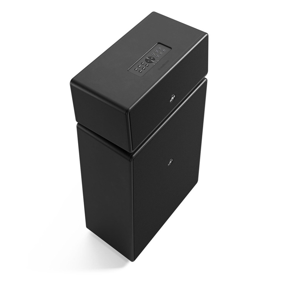 Audio Pro Drumfire II W Wi-Fi-høyttaler med Google Cast & AirPlay 2, svart