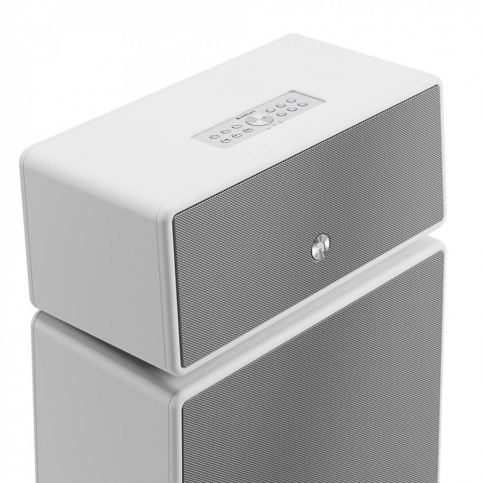 Audio Pro Drumfire II wifi-høyttaler med Google Cast & AirPlay 2, hvit