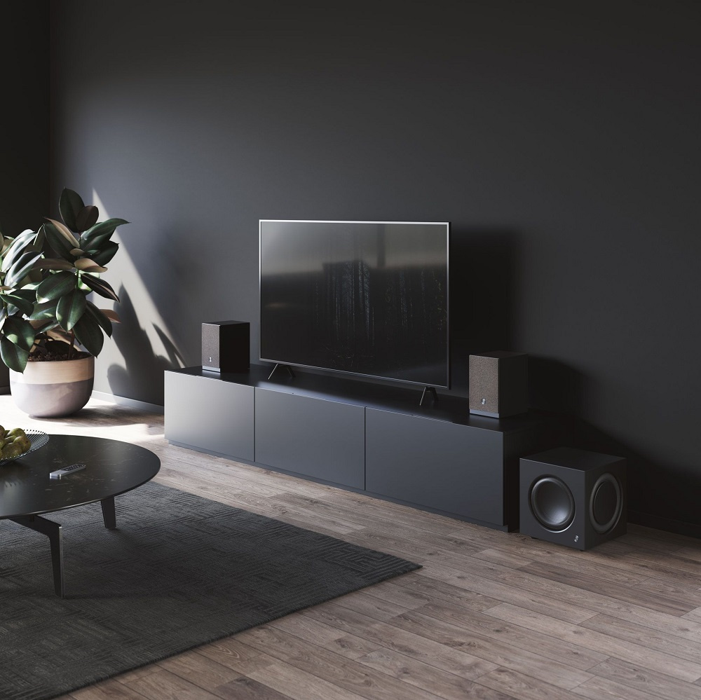 Audio Pro SW10, aktiv subwoofer svart