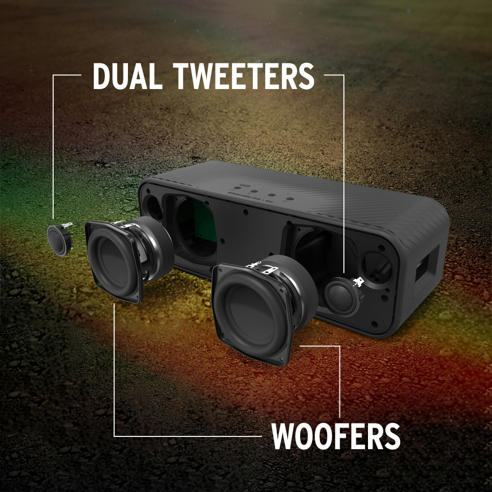 Klipsch Detroit, spillglad bærbar Bluetooth-høyttaler