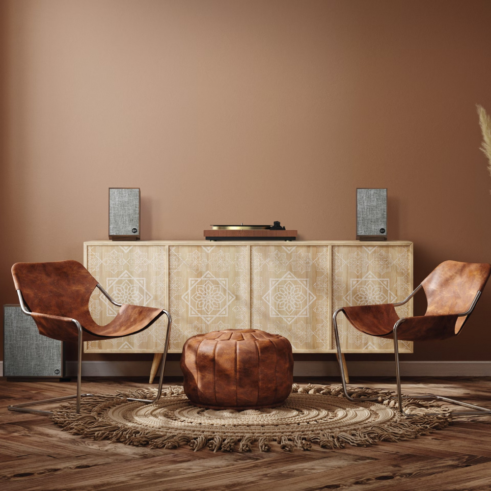 Klipsch ProMedia Heritage 2.1 aktivt högtalarsystem med Bluetooth, valnöt