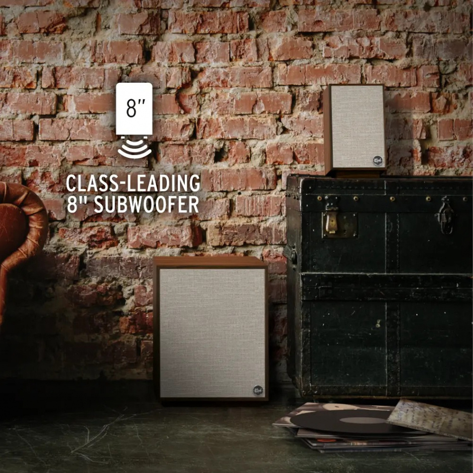 Klipsch ProMedia Heritage 2.1 aktivt högtalarsystem med Bluetooth, valnöt