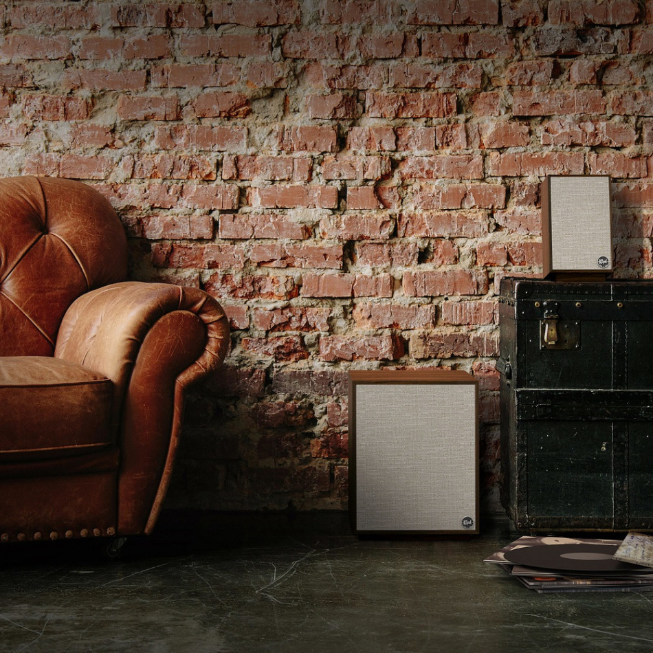 Klipsch ProMedia Heritage 2.1 aktivt högtalarsystem med Bluetooth, valnöt