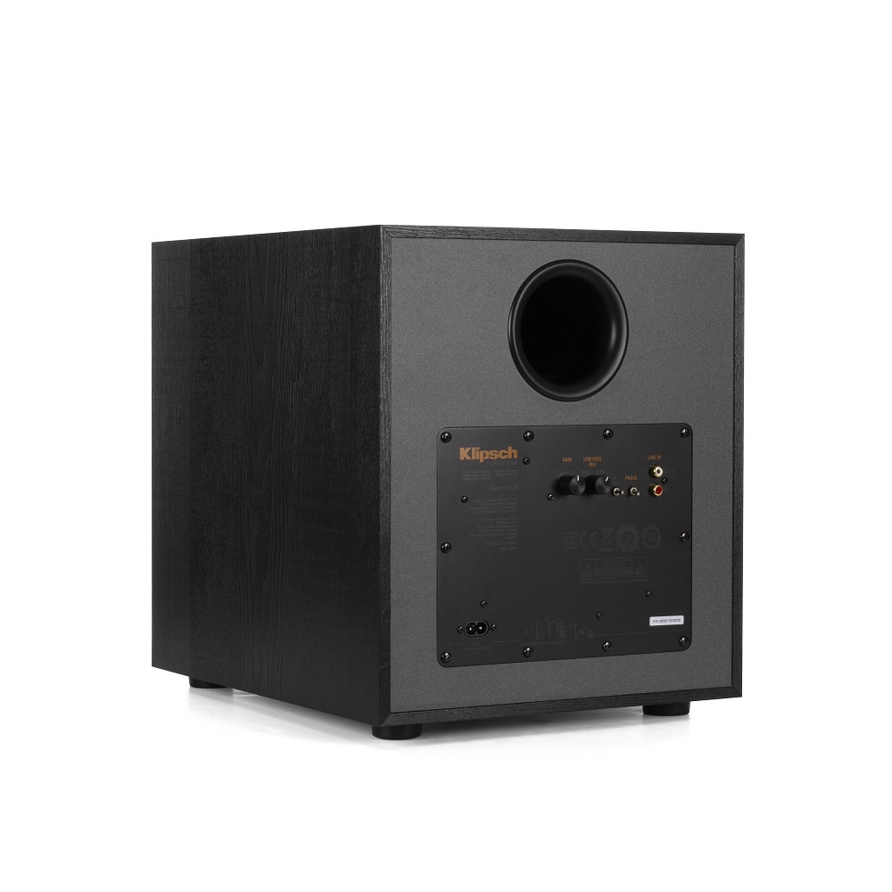 Klipsch R-100SW aktiv subwoofer, svart