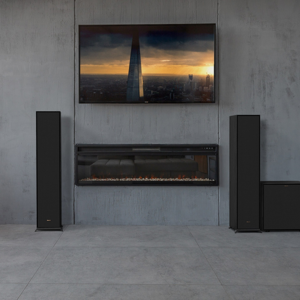 Klipsch R-605FA golvhögtalare med Dolby Atmos, svart par