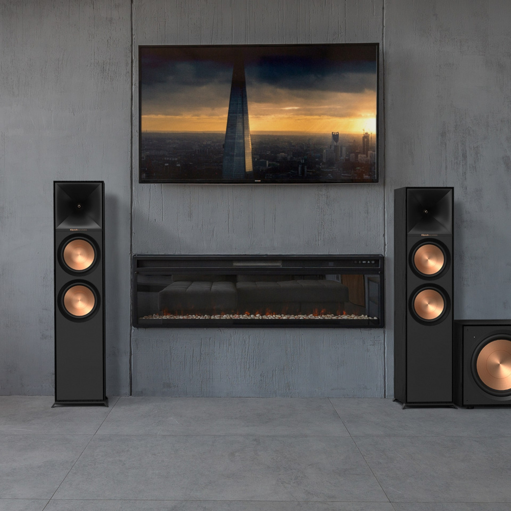 Klipsch R-800F golvhögtalare, svart par