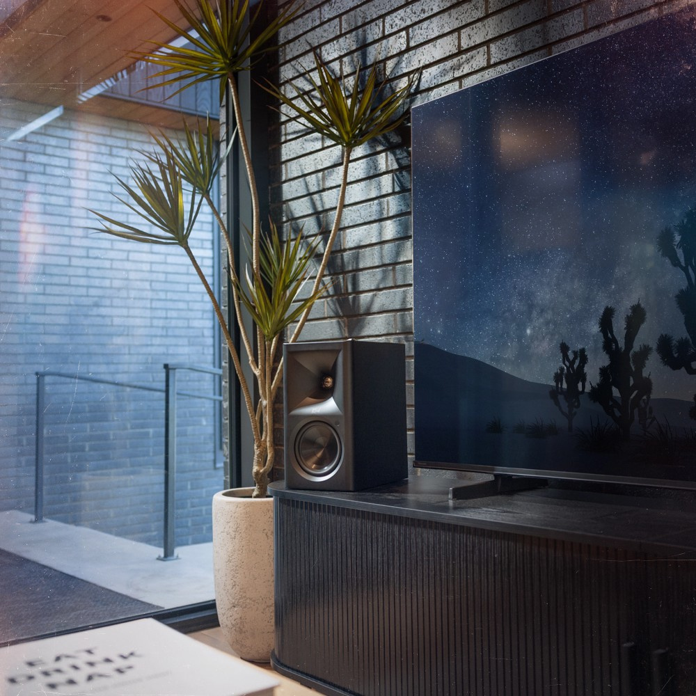 Klipsch The Fives II aktive streaminghøyttalere med HDMI & Dolby Atmos, svart par