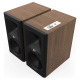 Klipsch The Fives II aktive strømmehøyttalere med HDMI og Dolby Atmos, valnøttparet Klipsch The Fives II aktive strømmehøyttalere med HDMI og Dolby Atmos, valnøttparet