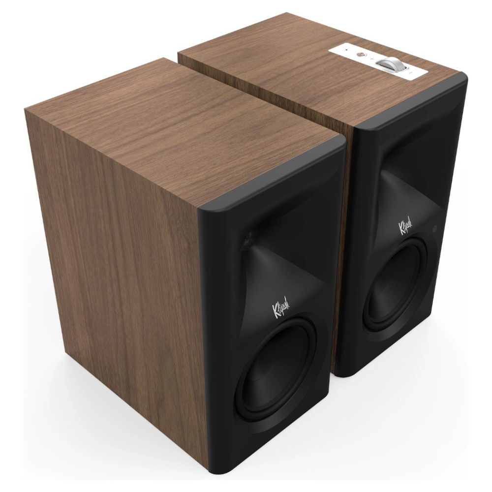 Klipsch The Fives II aktive strømmehøyttalere med HDMI og Dolby Atmos, valnøttparet