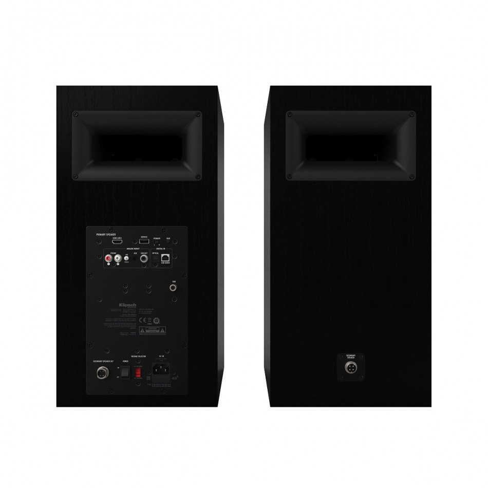 Klipsch The Nines, aktiva stativhögtalare, svart