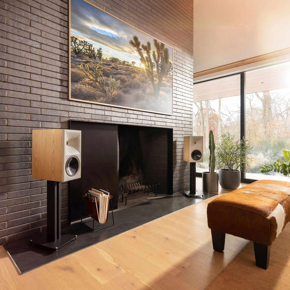 Klipsch The Nines II aktive streaminghøyttalere med HDMI & Dolby Atmos, par i eik