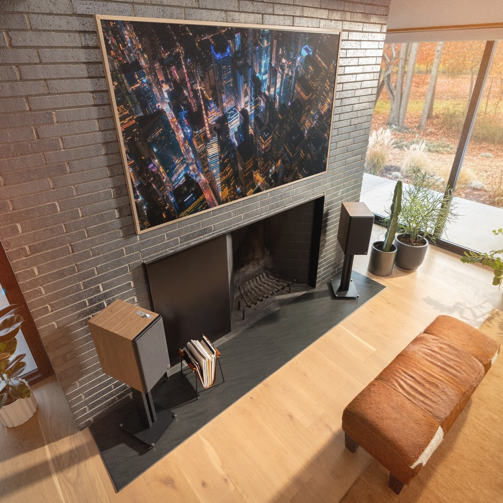 Klipsch The Nines II aktive streaminghøyttalere med HDMI & Dolby Atmos, valnøtt par
