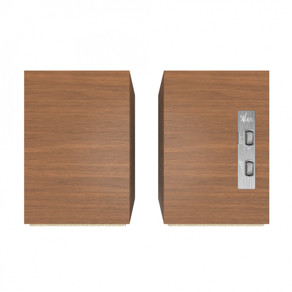 Klipsch The Nines, aktiva stativhögtalare, valnöt