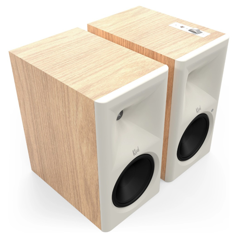 Klipsch The Sevens II aktive strømmehøyttalere med HDMI og Dolby Atmos, eikepar