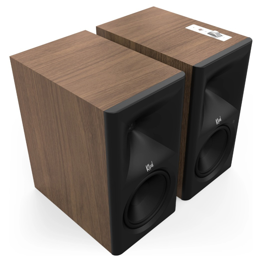 Klipsch The Sevens II aktive streaminghøyttalere med HDMI og Dolby Atmos, valnøttpar