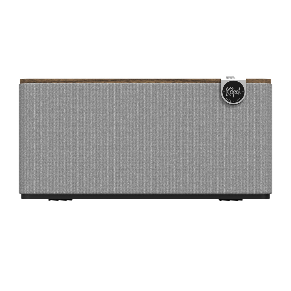 Klipsch The Three Plus Bluetooth-høyttaler, valnøtt
