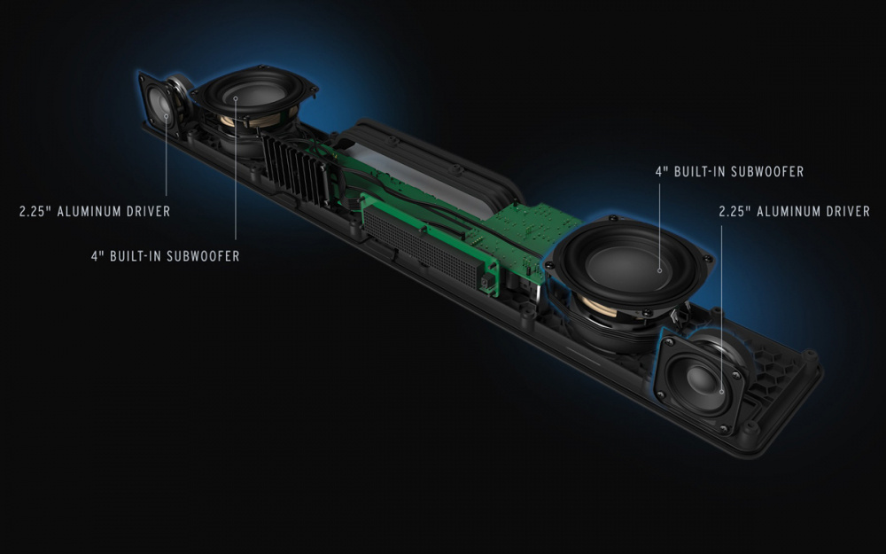 Klipsch Flexus Core 100W lydplanke med virtuell Dolby Atmos, valnøtt