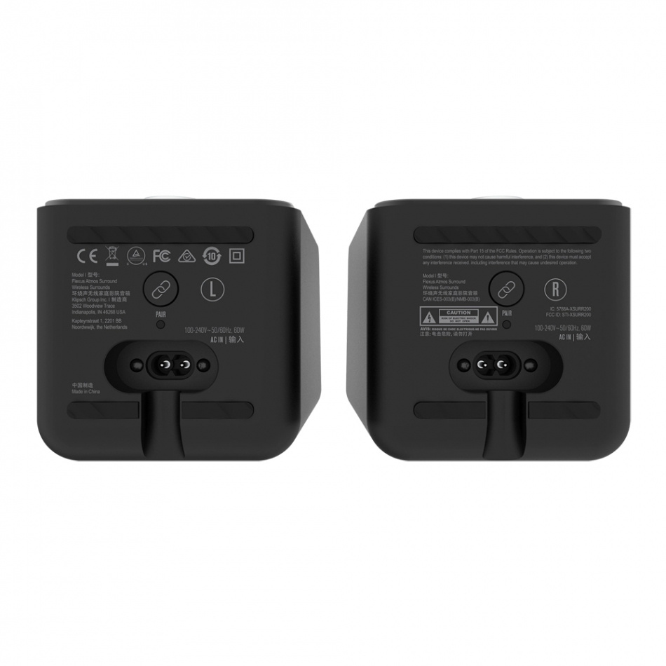 Klipsch Flexus Surr 200, trådløse surroundhøyttalere til Core 200/300