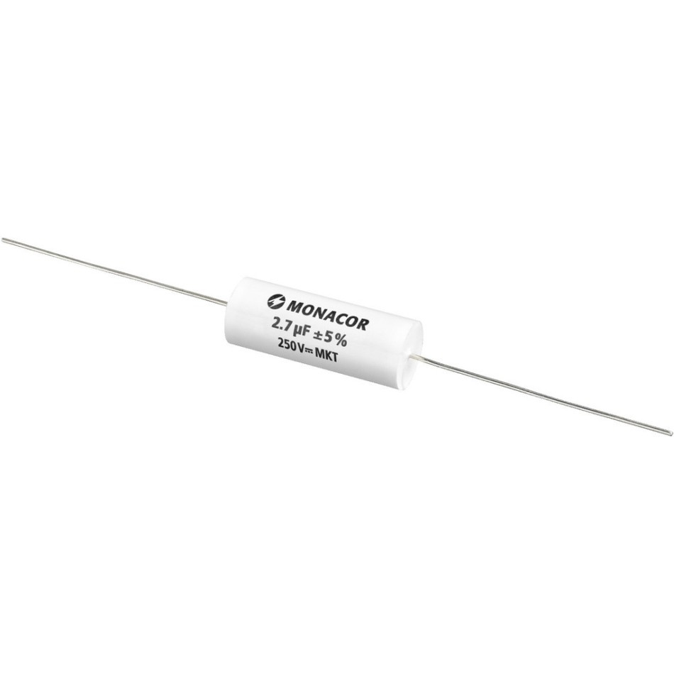 Monacor MKTA-27 MKT-filmkondensator, 2.7 µF, 250 V