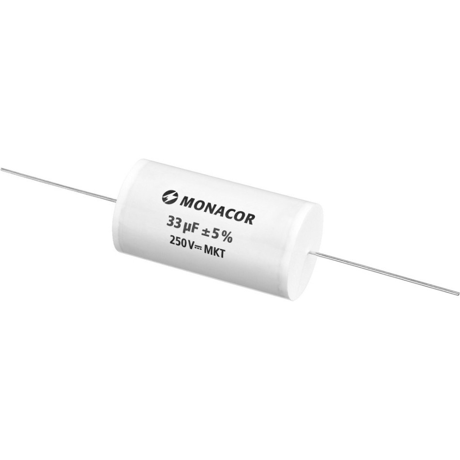 Monacor MKTA-330 MKT-foliekondensator, 33 µF, 250 V
